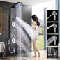 led display shower panel( hot & cold ) (stainless steel) 5 function , body jet shower, hand shower, rain shower , drain shower,