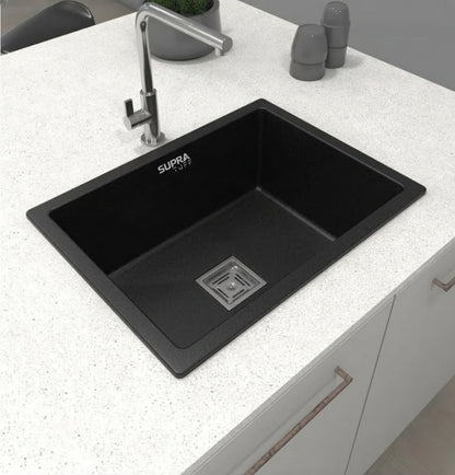 Premium Granite Quartz Kitchen Sink | Single Bowl Anti-Scratch & Heat Resistant Sink for Modern Kitchen - High Durability